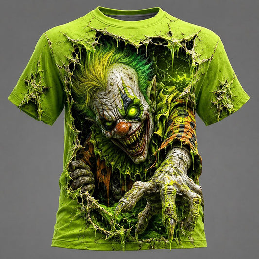 Men's Halloween Party Creepy Clown Tee