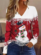 Women's Christmas Graphic Festive Shirt