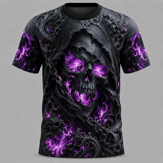 Men's Dark Skull Graphic Street Tee