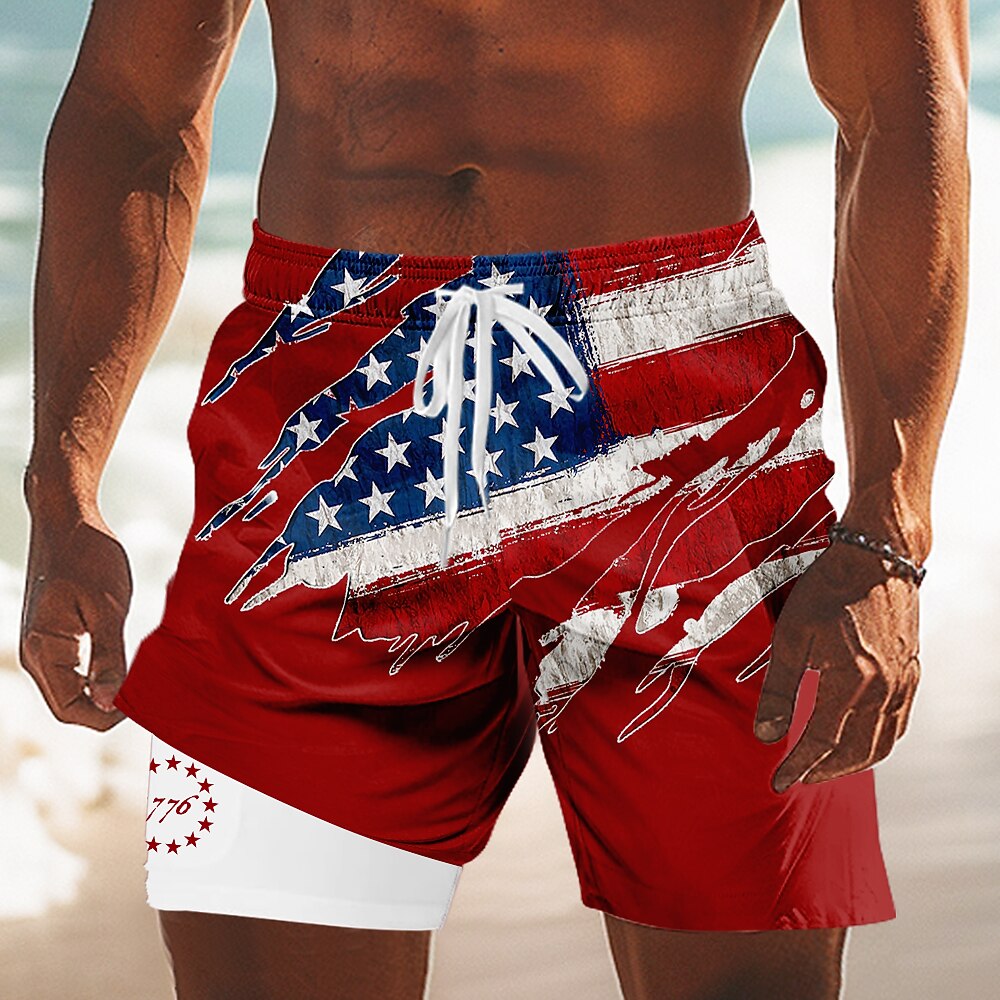 Men's Independence Flag Board Shorts