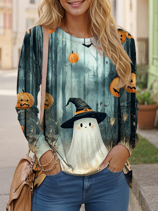 Women's Halloween Ghostly Spirit Tee