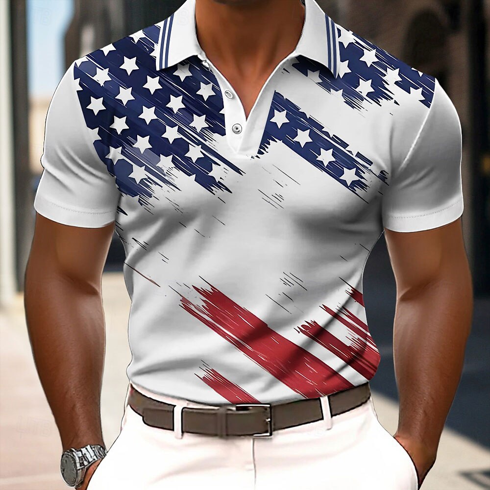 Men's American Pride Golf Polo