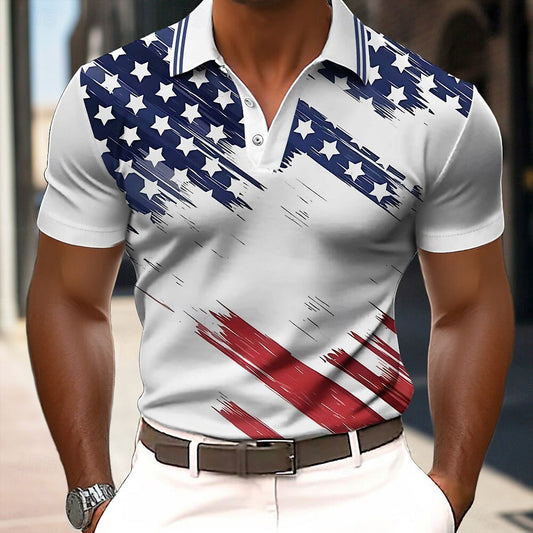 Men's American Pride Golf Polo