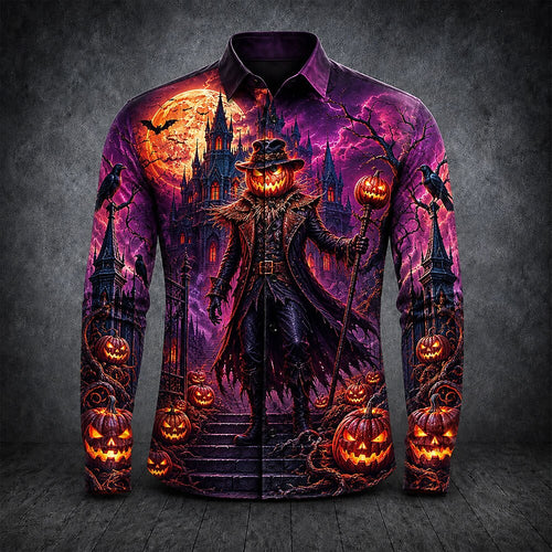 Men's Halloween Lantern Face Shirt