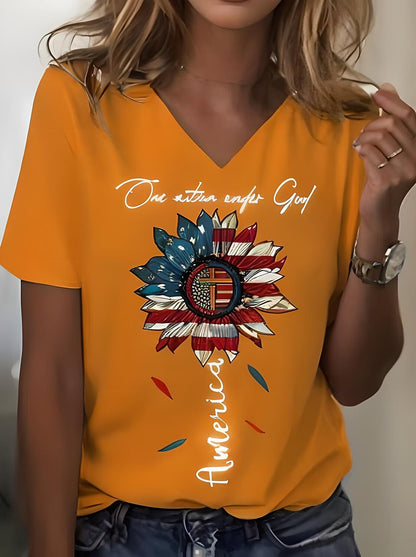 Women's Weekend Liberty Flag Tee