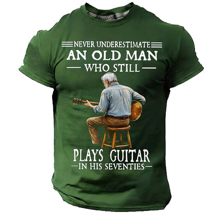 Men's Seventies Guitar Hero Graphic Tee