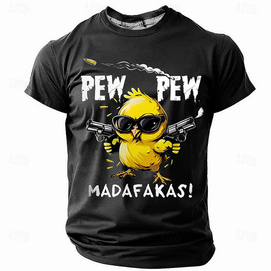 Men's Armed Chick Humor Graphic Tee