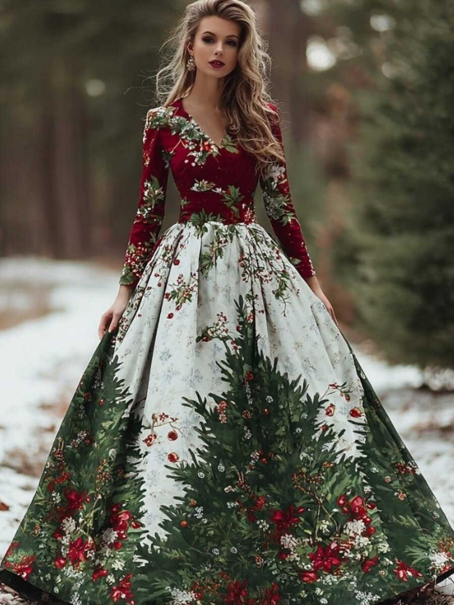 Women's Christmas Graphic Graphic Dress
