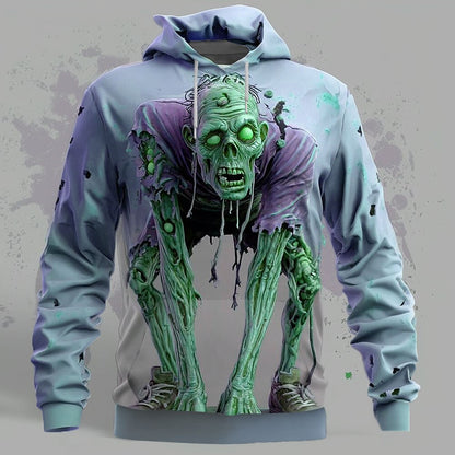 Men's Halloween Undead Zombie Hoodie