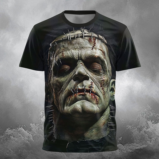 Men's Halloween Undead Zombie Graphic Tee