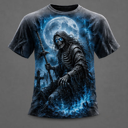 Men's Optical Grim Reaper Skull Tee