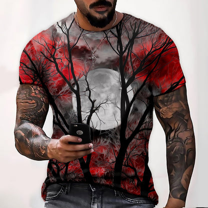 Men's Halloween Spooky Graphic Graphic Tee