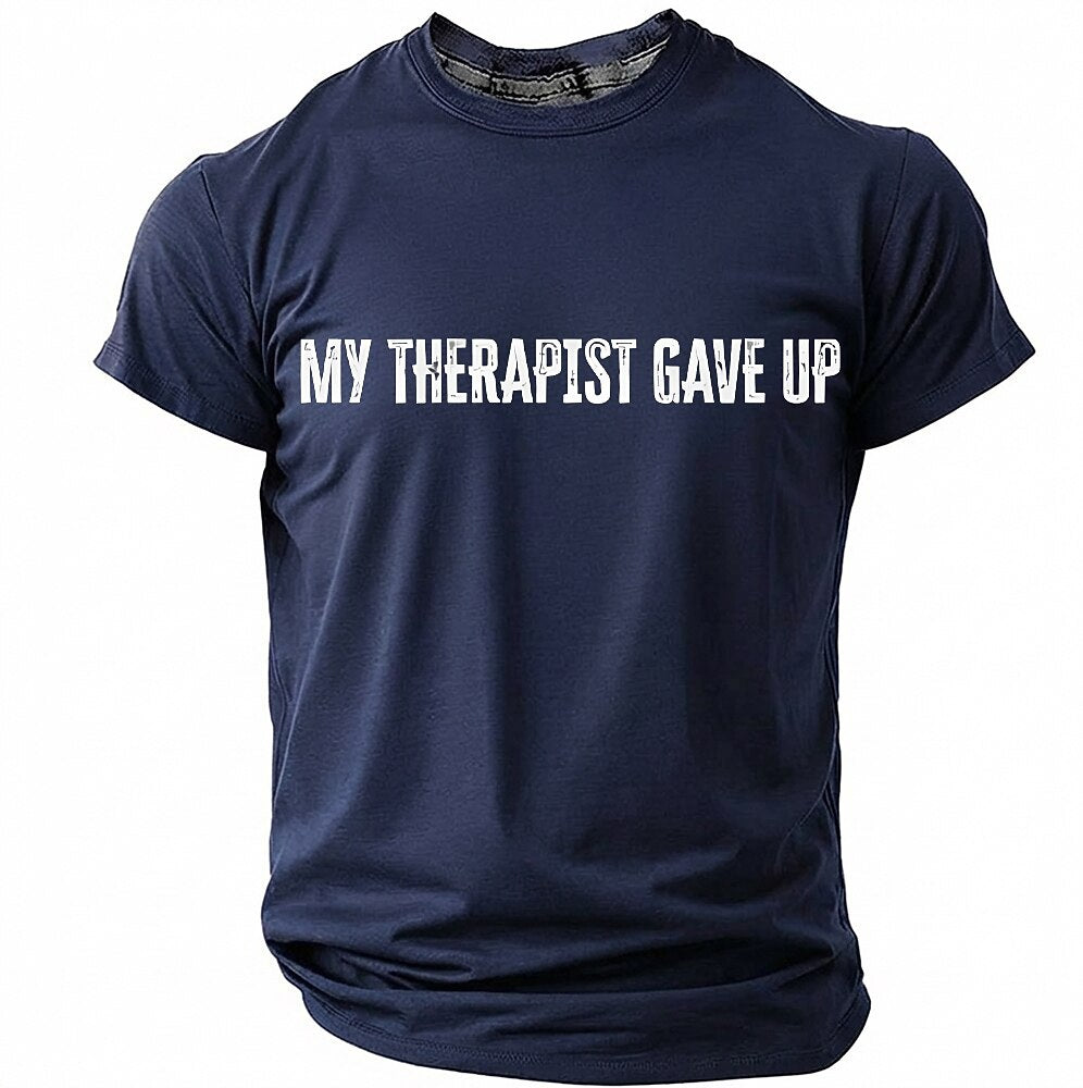 Men's Humorous Graphic Print Tee
