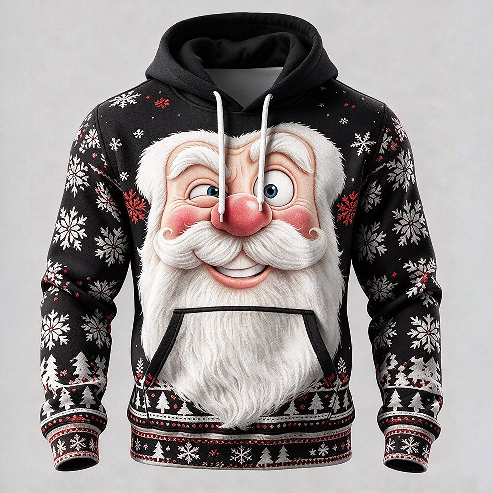 Men's Christmas Graphic Festive Hoodie