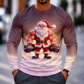 Funny Santa Claus Graphic Long Sleeve Tee