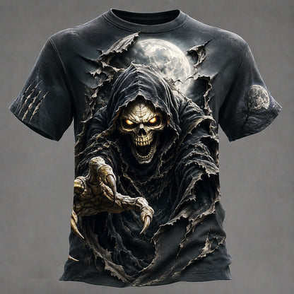 Men's Midnight Skull Horror Graphic Tee