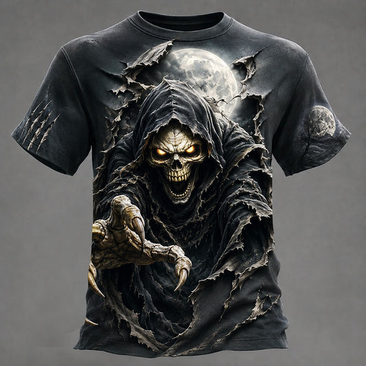 Men's Midnight Skull Horror Graphic Tee