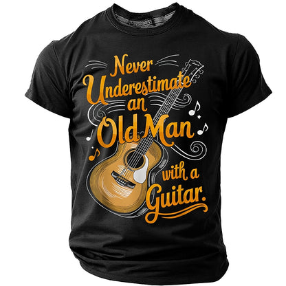 Men's Old Man Guitar Graphic Tee
