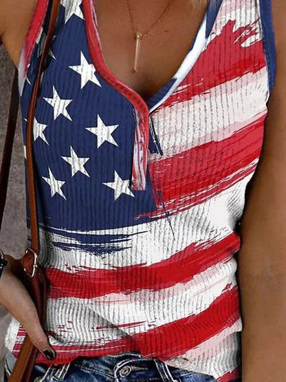 Women's Patriotic Flag Camisole Tank