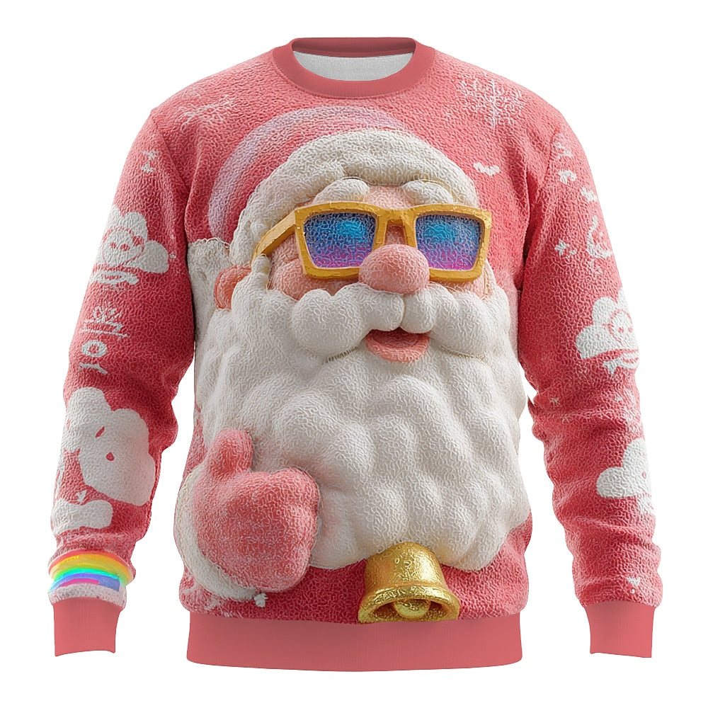 Christmas Santa Festive Holiday Designer Sweatshirt