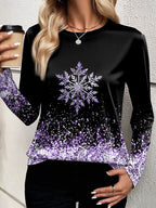 Women's Christmas Vintage Casual Graphic Tee