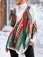Christmas Floral Classic Turtleneck T-Shirt