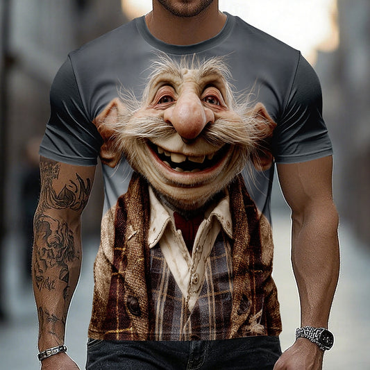 Men's Ombre Grandpa Humor Graphic Tee