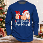 Men's Christmas Santa Funny Longsleeve Tee