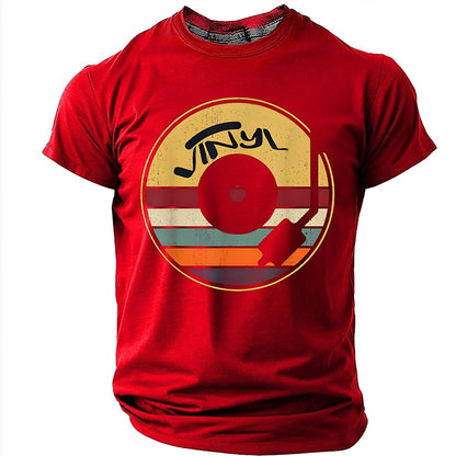 Men's Sunset Vinyl Record Graphic Tee