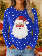 Women's Santa Claus Vintage Christmas Tee