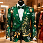 Christmas Tree Artistic Party Blazer Jacket