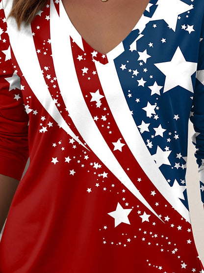 Women's Liberty Stars Long Sleeve Tee