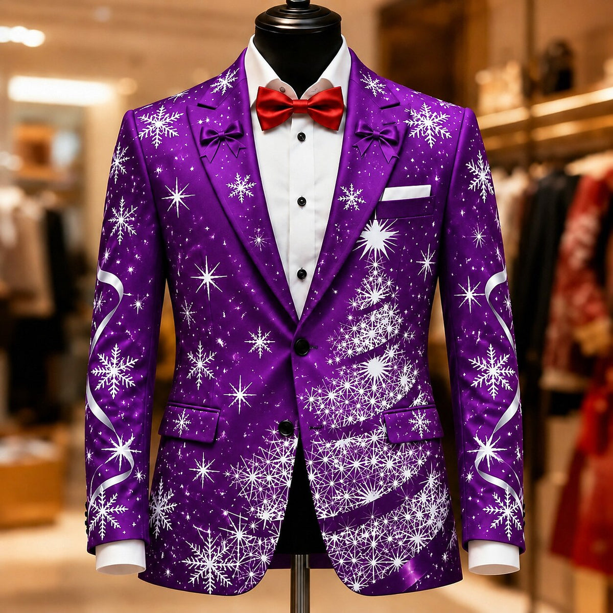 Christmas Tree Formal Party Blazer Jacket