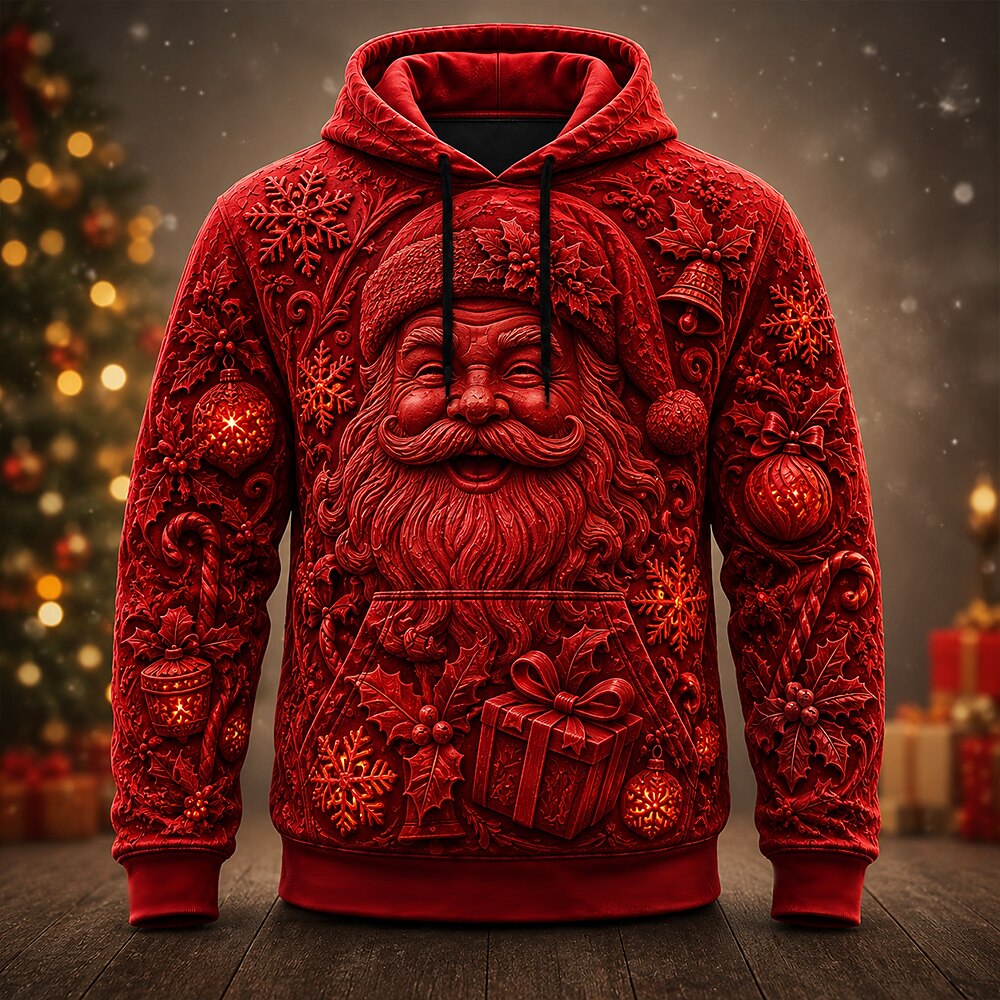 Santa Christmas Ugly Streetwear Hoodie