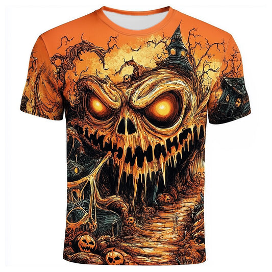 Men's Pumpkin Fright Illusion Graphic Tee