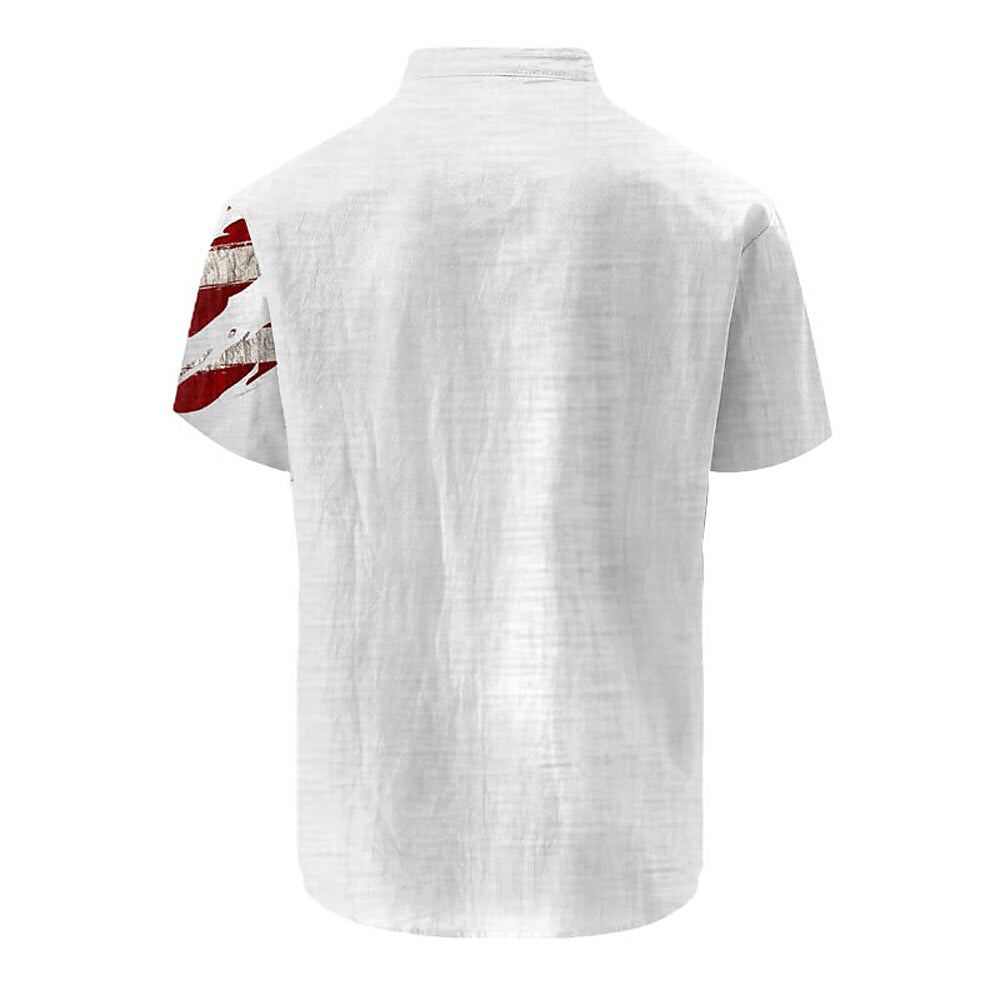 Men's American Flag Short Sleeve Shirt