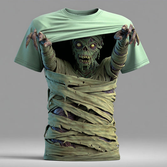Men's Halloween Undead Zombie Graphic Tee