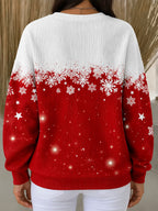 Women's Christmas Snowflake Crewneck Sweatshirt
