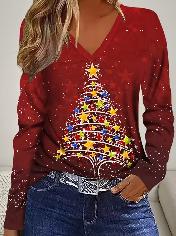 Women's Christmas Graphic Cozy Shirt