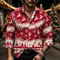Christmas Elk Bell Button Shirt