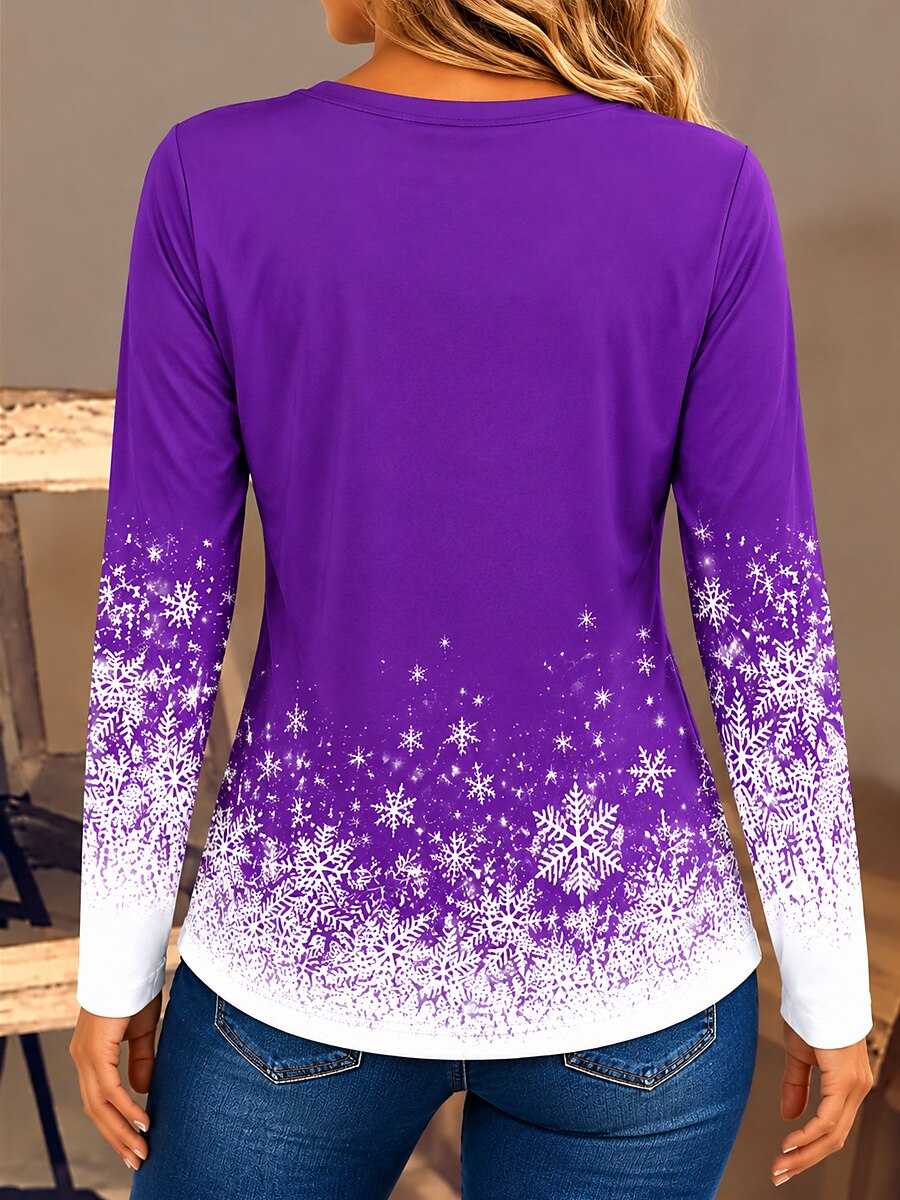 Santa Claus V Neck Christmas Shirt