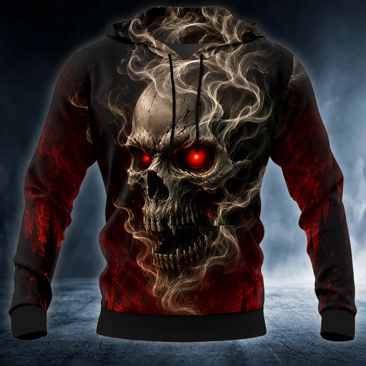 Men's Halloween Gothic Casual Hoodie