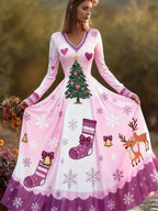 Women's Christmas Graphic Dress