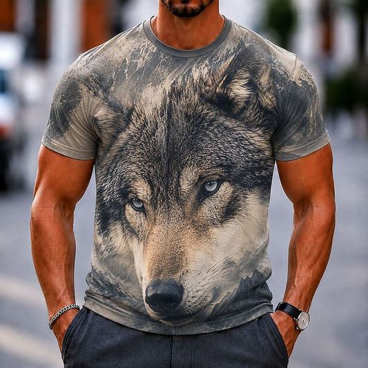 Men's Dog Bear Animal Graphic Tee