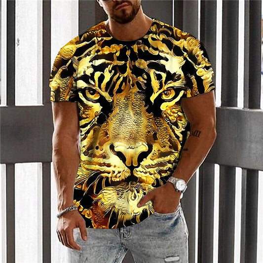 Men's Fierce Tiger Wildlife Graphic Tee
