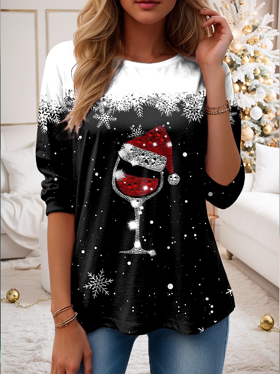 Women's Christmas Tree Vintage Longsleeve Tee