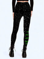 Christmas Tree Snowflake Cozy Leggings