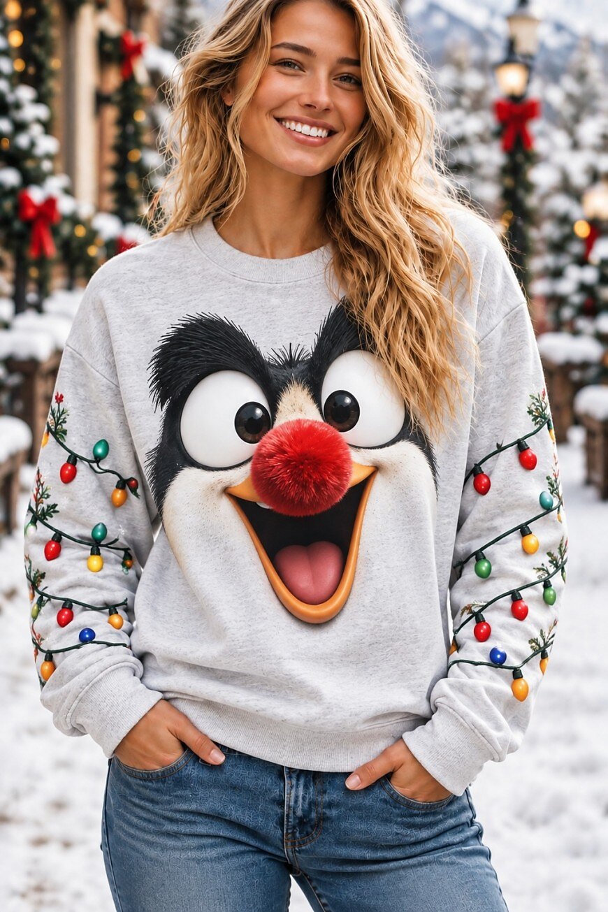Christmas Tie Dye Vintage Sweatshirt
