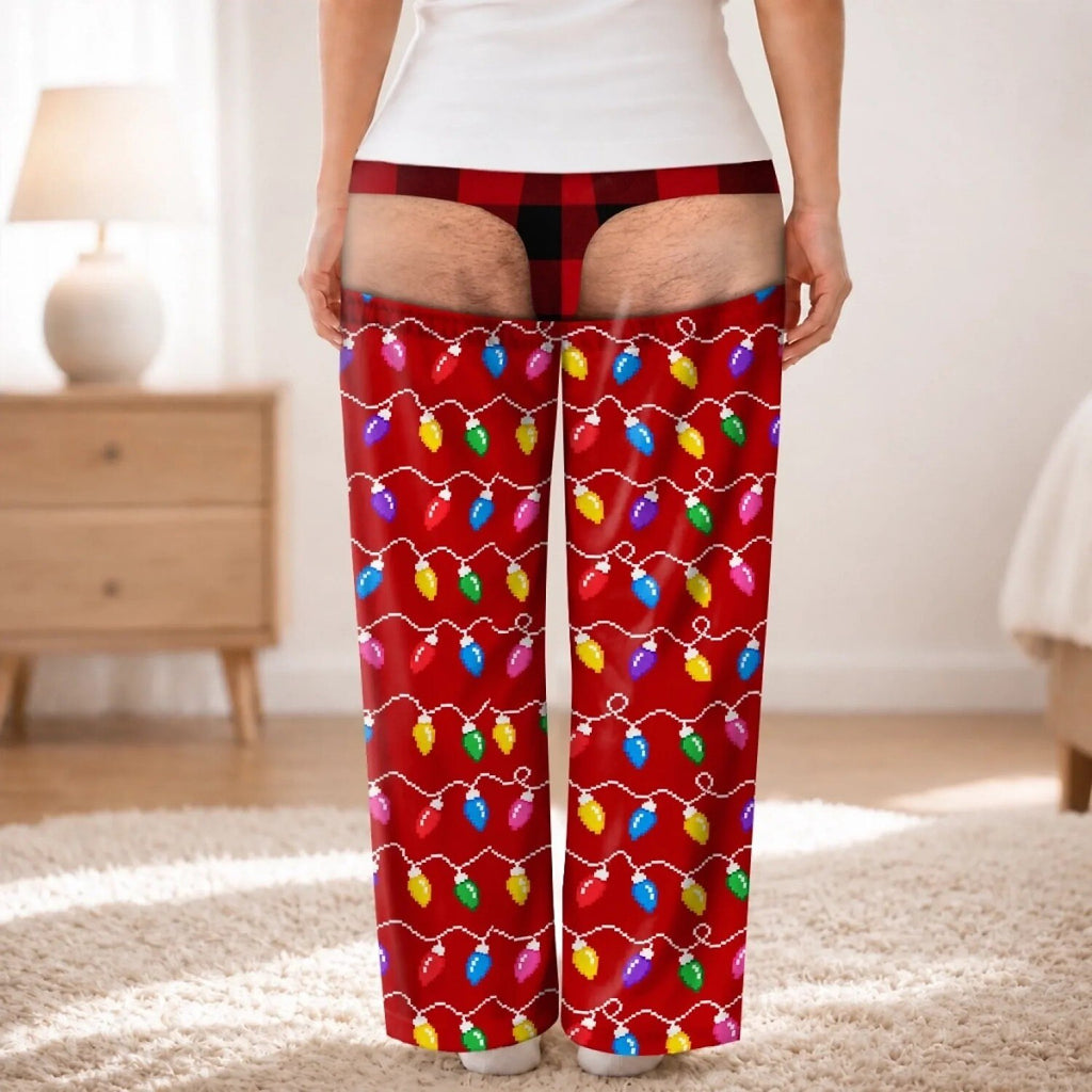 Fun Family Lights Gift Pajama Pants