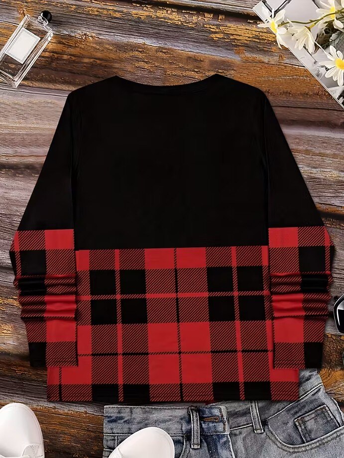 Women's Christmas Graphic Modern Shirt